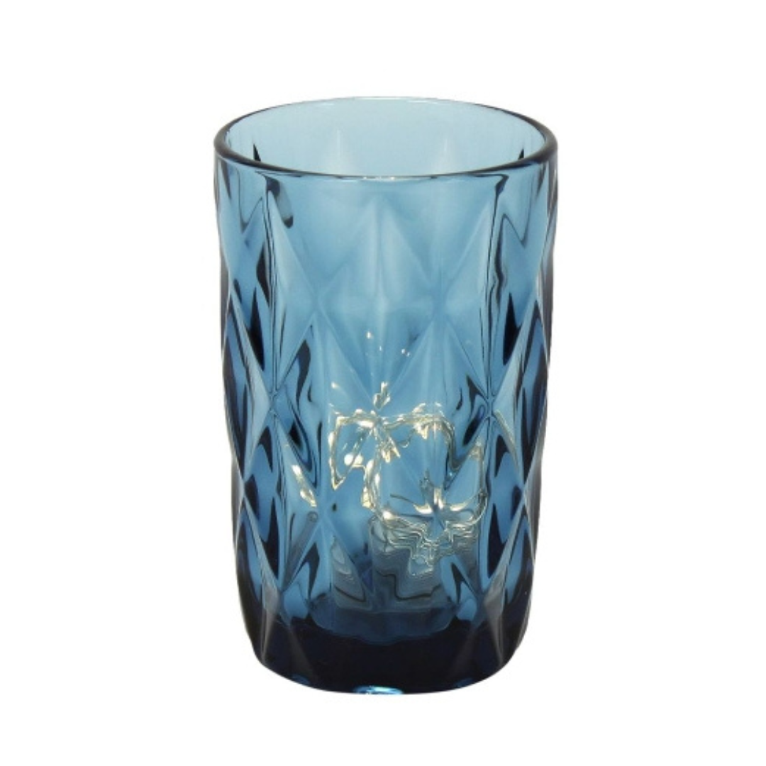 Billede af Basic Longdrink glas Blåt | 8x13 cm | 300 ml