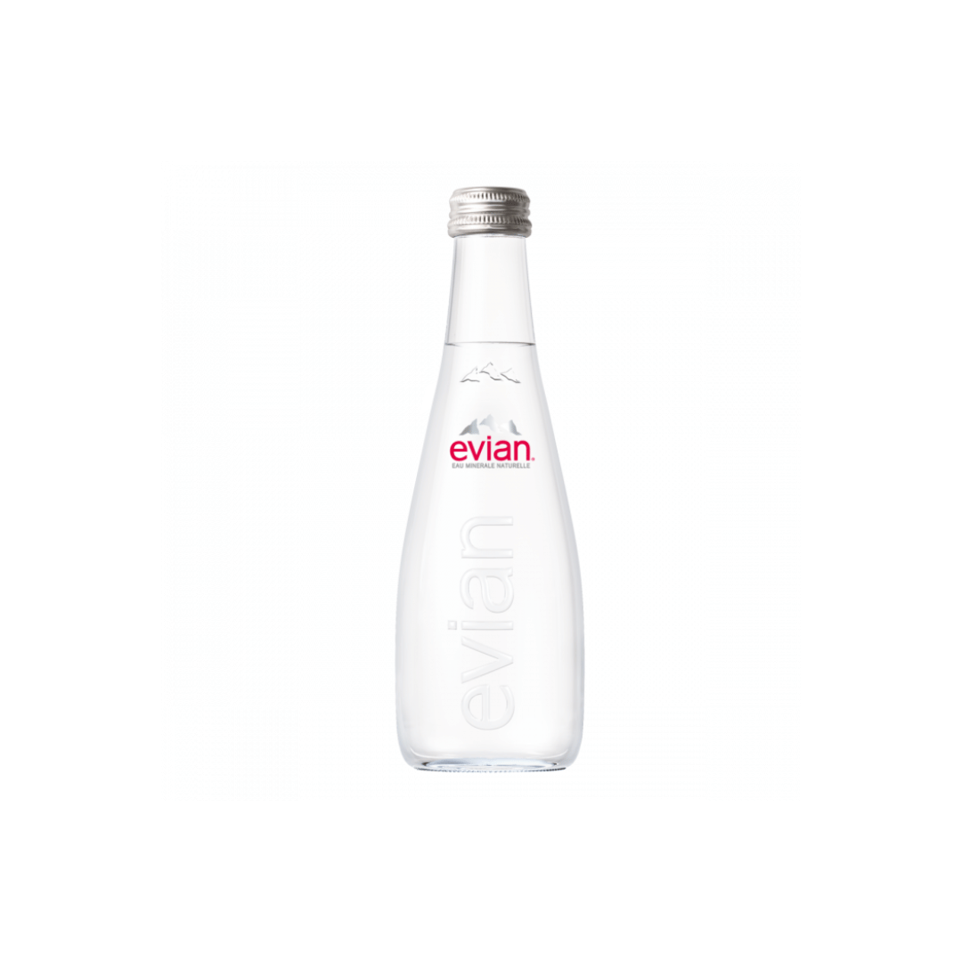 Billede af Evian Mineralvand, glasflaske, inkl. pant - 33 cl