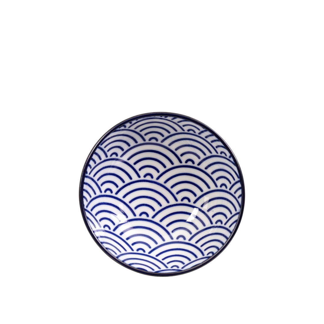 Billede af Tokyo Design Studio Nippon Blue Dish Wave Soya Skål 9,5 x 3 cm.
