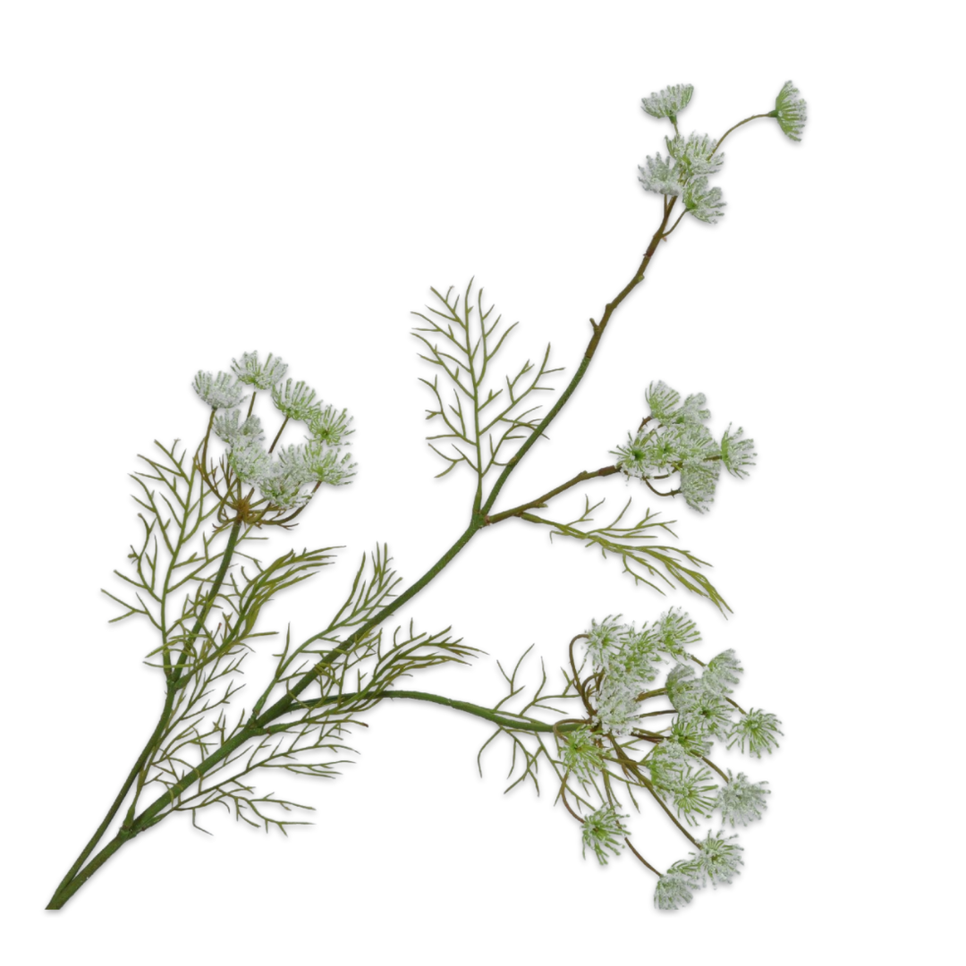 Se Silkeblomst Dild | Hvid | 84 cm hos Veras Verden